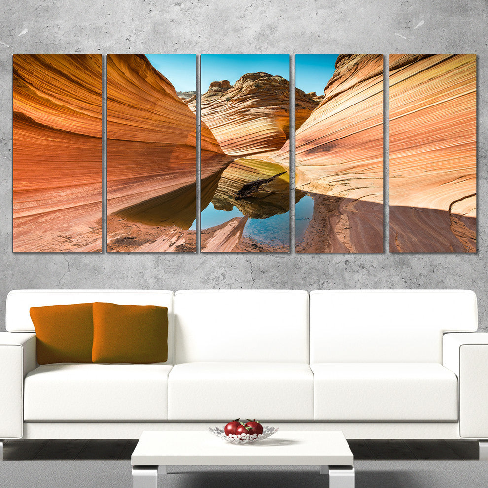 "Water inside Arizona Wave" Canvas Print, 5 Panels