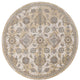 KAS Ria 6820 Ivory Sand Sofia Area Rug, 9' Round