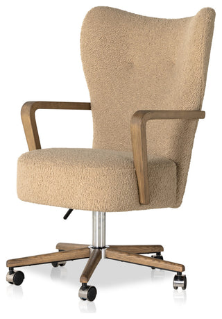 Melrose Desk Chair-Sheepskin Camel