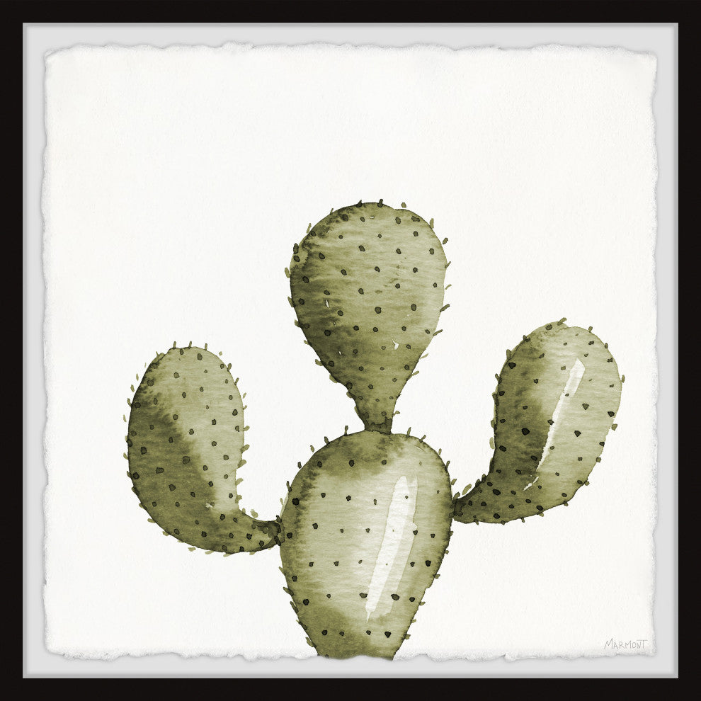 "Cactus Arms" Framed Painting Print, 32x32