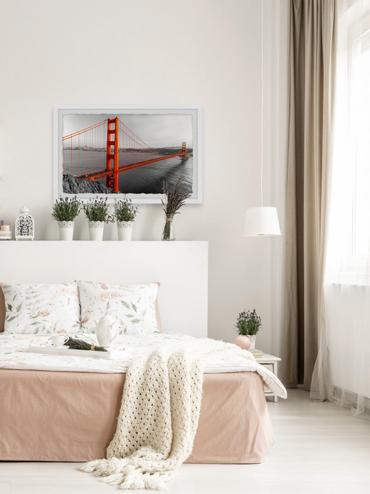 "Find Me in Golden Gate" Framed Painting Print, 36x24