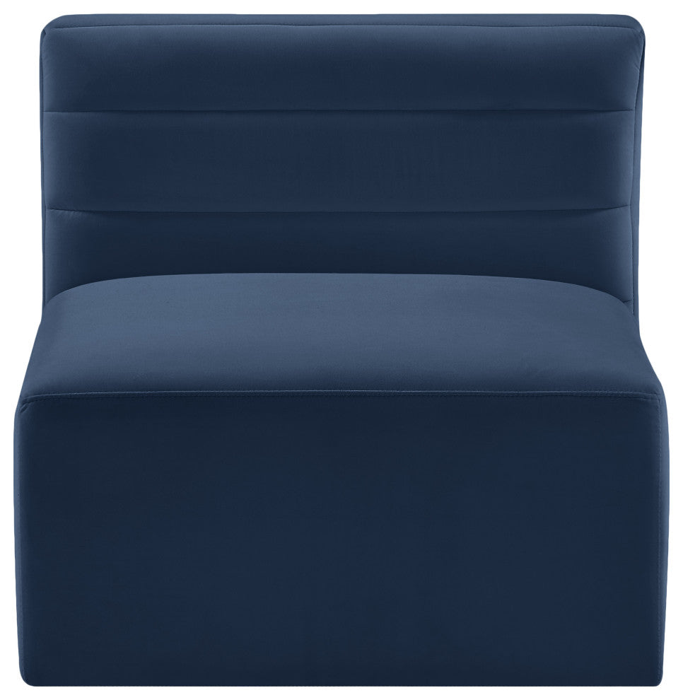 Quincy Modular Component, Navy, Armless Chair