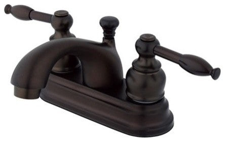 Kingston Brass 4" Centerset Bathroom Faucet, Oil Rubbed Bronze