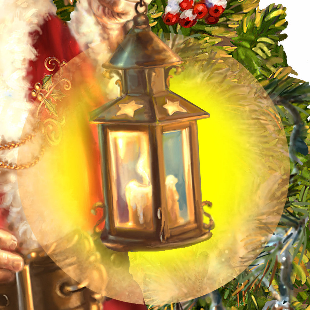 Enchanted Christmas - Santa Wall and Door Hanger by Dona Gelsinger