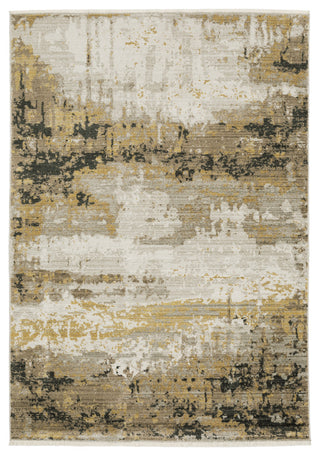 Oriental Weavers Bauer 2061X Abstract Rug, Gold, 5'3"x7'6"