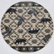 KAS Chester 5634 Ivory/Blue Montana Area Rug, 8'x10'