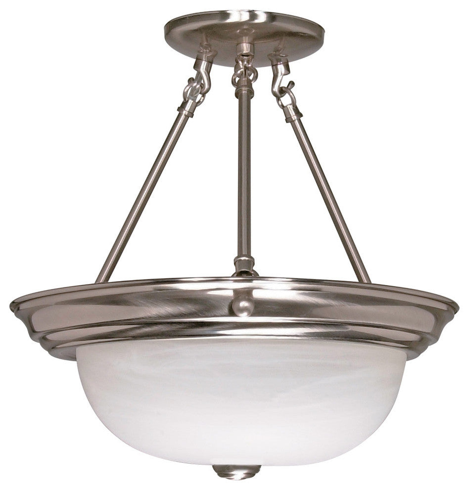 Nuvo Semi-Flush Mount 3 Light GU24 CFL Celing Fixture