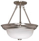 Nuvo Semi-Flush Mount 3 Light GU24 CFL Celing Fixture