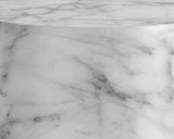Aries Side Table, Marble Look, White