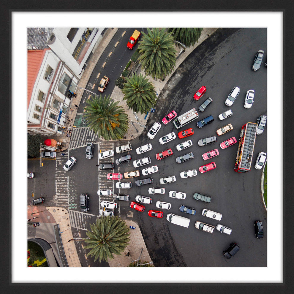 "All One Way" Framed Painting Print by Karolis Janulis