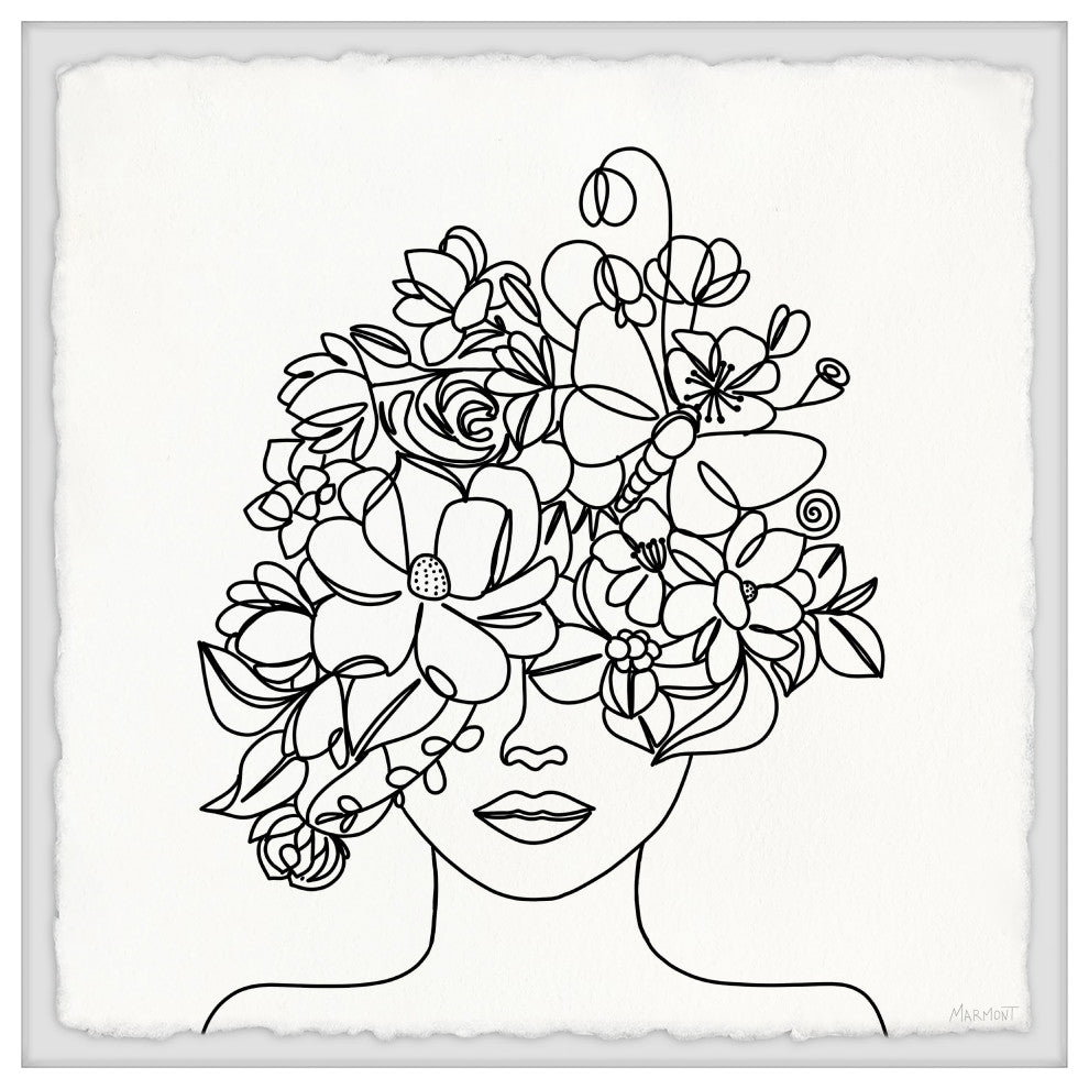 "Let Your Dreams Blossom" Framed Painting Print, 18x18