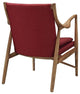 Modern Maple Red Makeshift Upholstered Lounge Chair