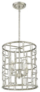 Amoret 3-Light Antique Silver Convertible Pendant