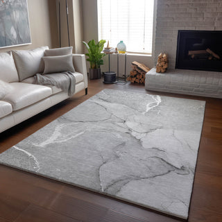Premium Machine Washable Mayfield AMF510 Gray 2'6" x 3'10" Rug