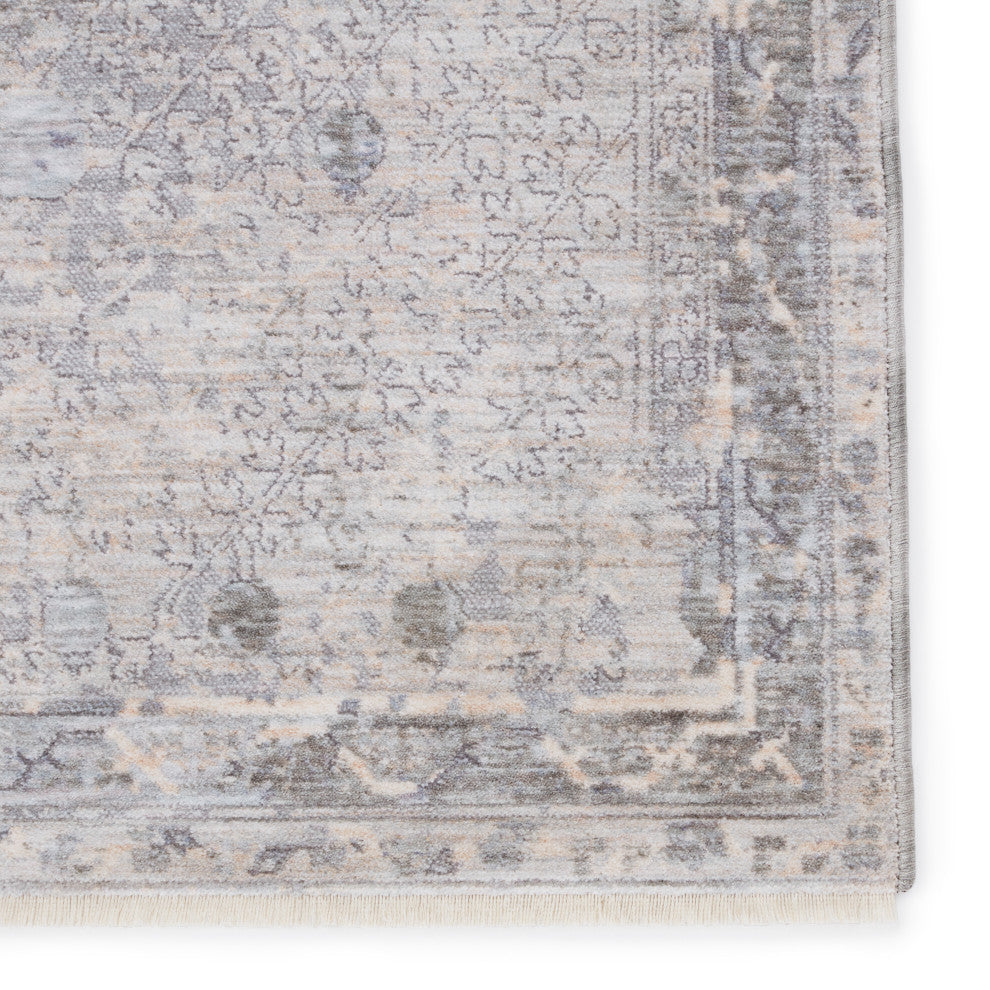 Jaipur Living Larkin Floral Area Rug, Light Gray/Beige, 9'x12'