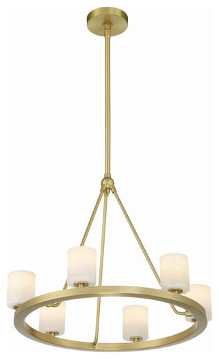 Crystorama Lighting Group ARA-10264-ST Aragon 6 Light 23"W LED - Matte Black