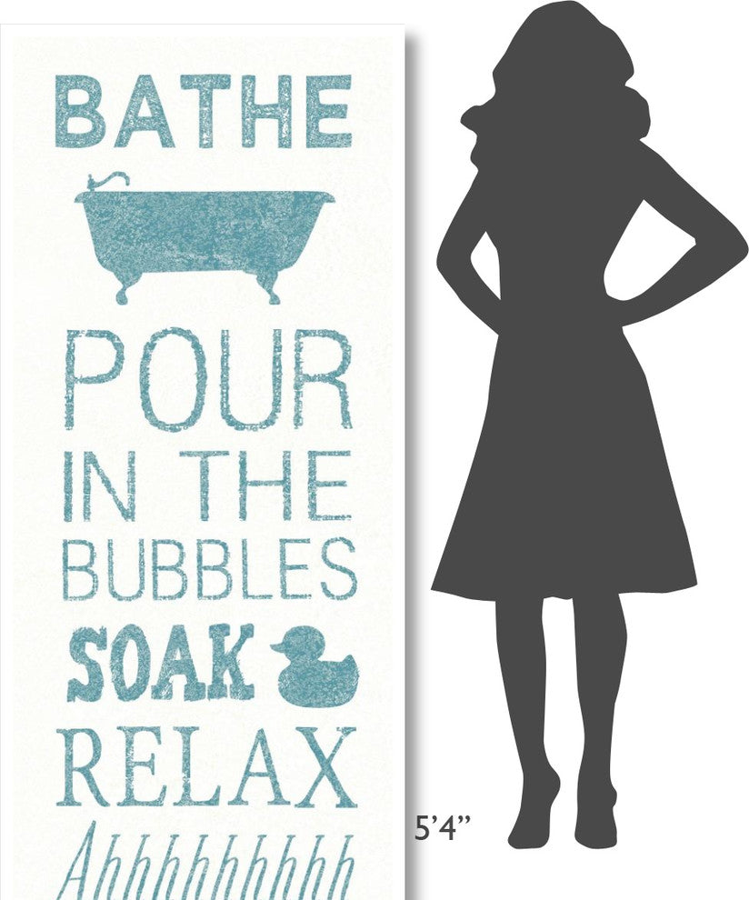 "Hand Towel Bath" Digital Paper Print by Sue Schlabach, 32"x77"
