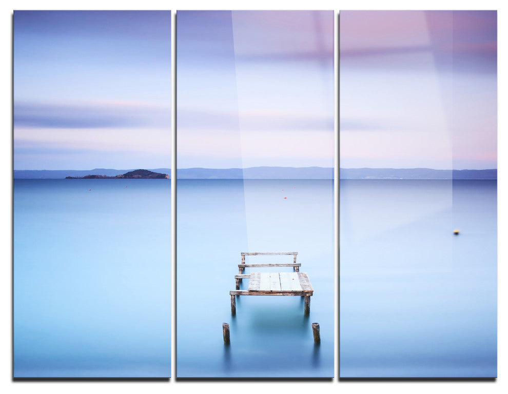 "Bright Purple Sky" Photo Metal Wall Art, 3 Panels, 36"x28"