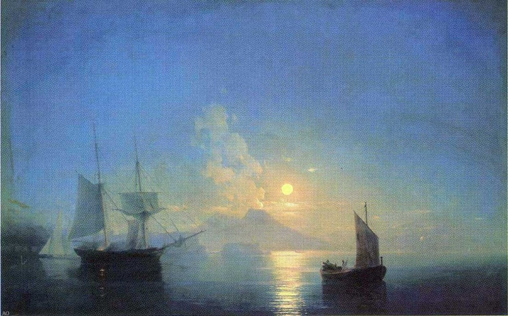 Ivan Constantinovich Aivazovsky The Bay of Naples Wall Decal