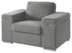 Gianna Light Gray Woven Fabric Arm Chair