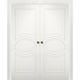 Sliding Interior Double Pocket Doors 36x84 in | Mela 7001 White |Modern Doors