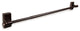 Magnetic Rod 7/16" 28-48" Long, Cocoa
