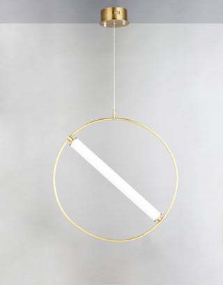 ET2 E23275-93 Flare 24"W LED Pendant - Black / Soft Gold