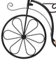 18"L Metal Tricycle Planter Stand, Black