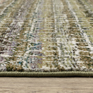 Aegina Gridwork Plaid Green/Multi Area Rug 7'10" x 10'10"
