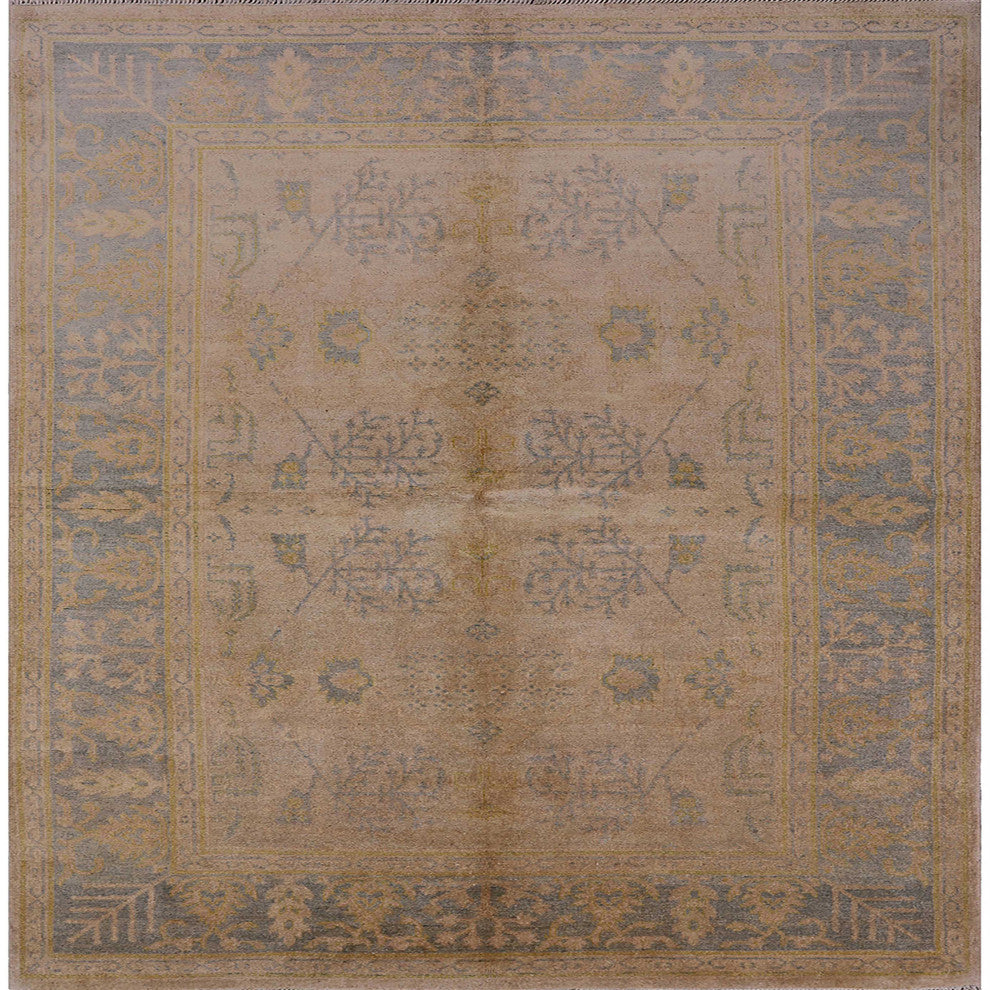 Ahgly Company Indoor Square Mid-Century Modern Area Rugs, 5' Square
