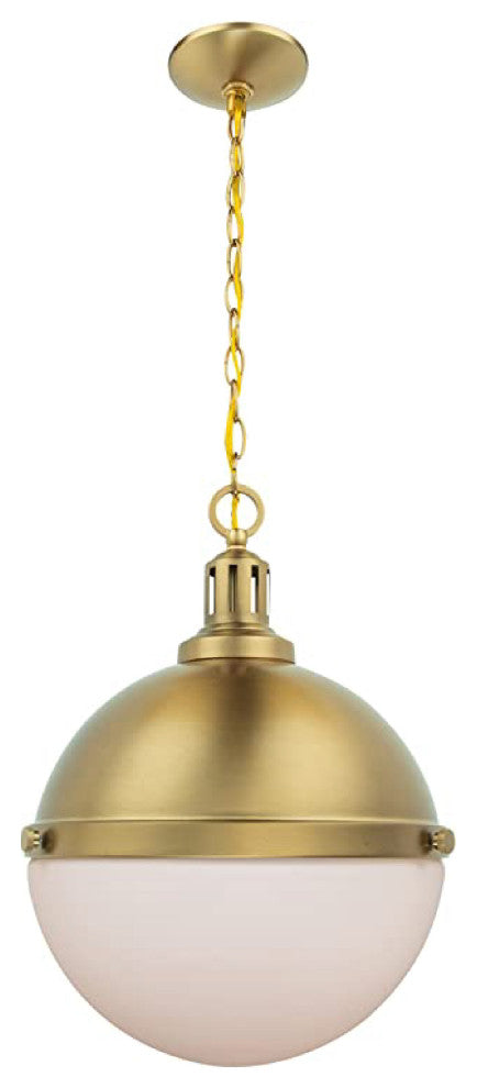 12-inch gold pendant light Glass entryway light fixture Kitchen island light