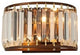 Luxury Crystal Wall Lamp in American Style for Living room, Bedroom, Brown