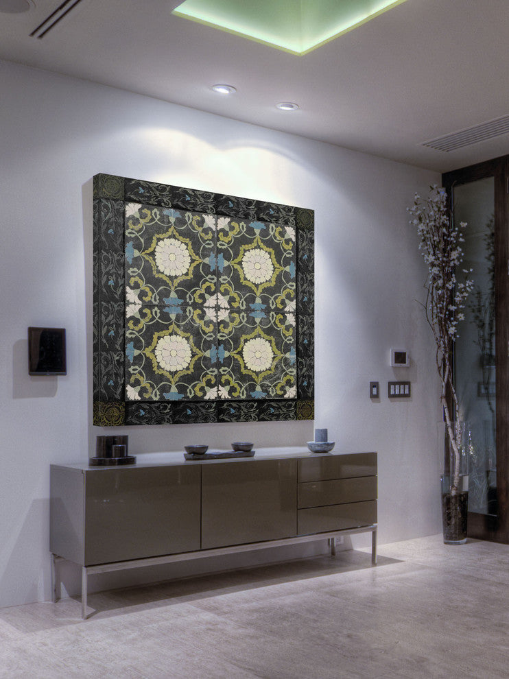 "Double Gerberax" Painting Print on Wrapped Canvas