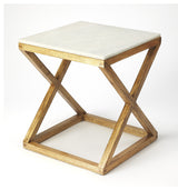 Braylon Marble & Wood End Table, 5329312