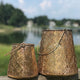 2 Piece Morocco Metal-Lattice Bell Lanterns