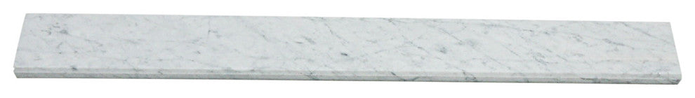 Italian Bianco Carrara Polished Marble Saddles