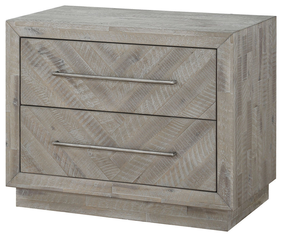 Modus Alexandra 5 Piece Full Storage Bed Set With 2 Nightstand, Rustic Latte