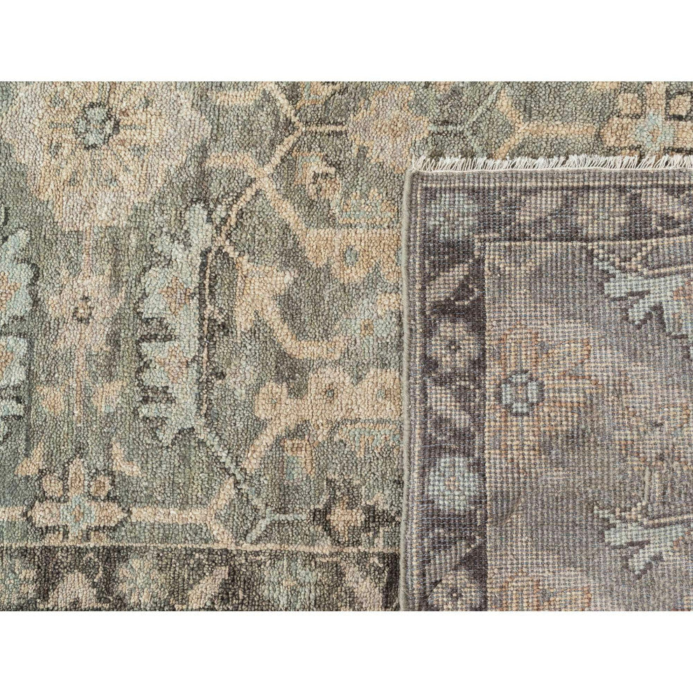 Shirin Dahlia Area Rug, Gray, 2'6"x8'