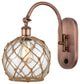 Innovations 518-1W-AC-G122-8RB 1-Light Sconce, Antique Copper