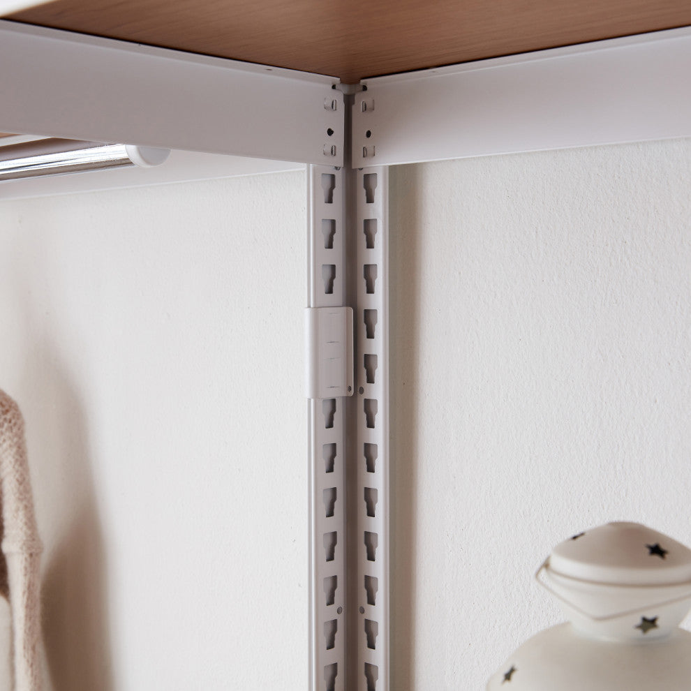 Kepsuul Customizable Modular Clothing Rack, White