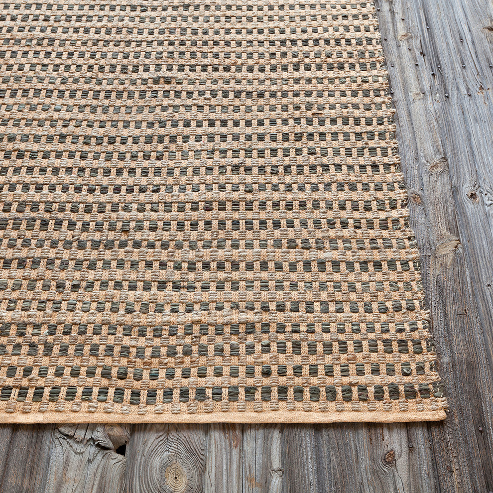 Jazz Contemporary Area Rug, Tan and Black, 5'x7'6" Rectangle