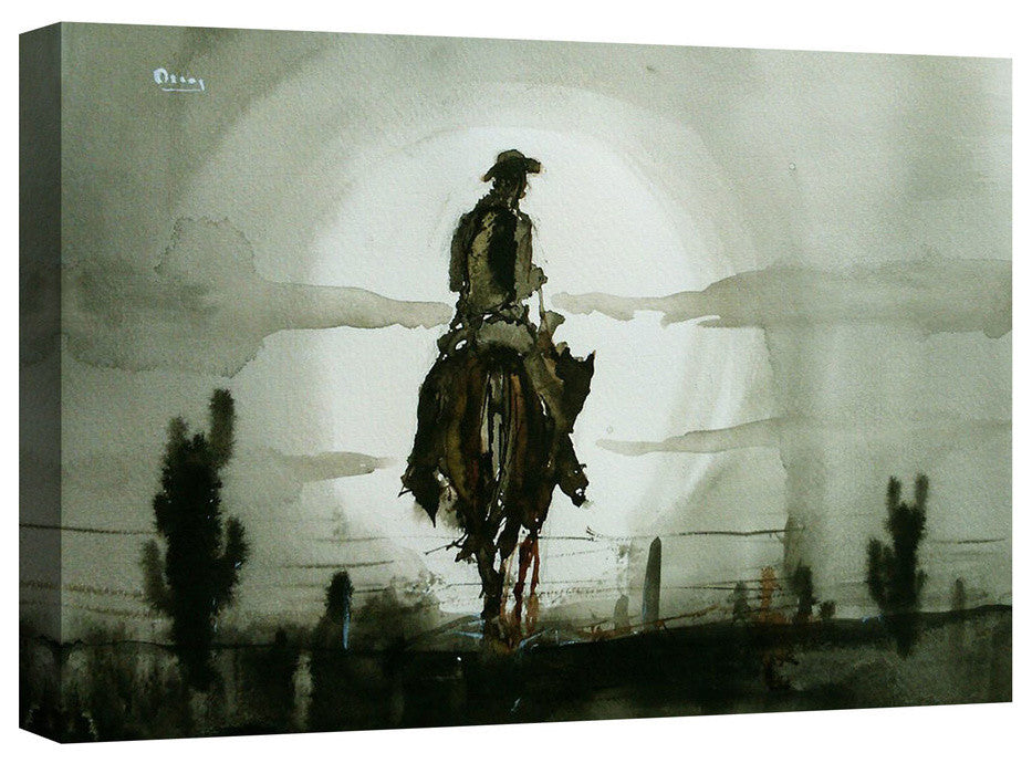Epic Graffiti "Luna Vaquero" Giclee Canvas Wall Art, 26"x40"