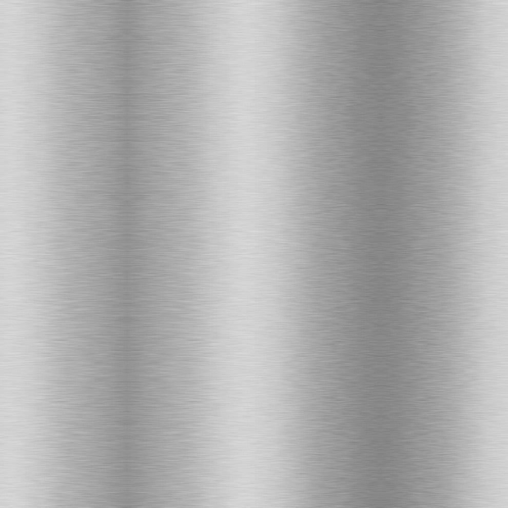 Atherik Bar Stool, Brushed Stainless Steel With Black Faux Leather