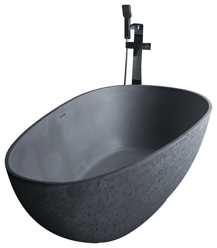 Vanity Art 67" Solid Surface Freestanding Bathtub
