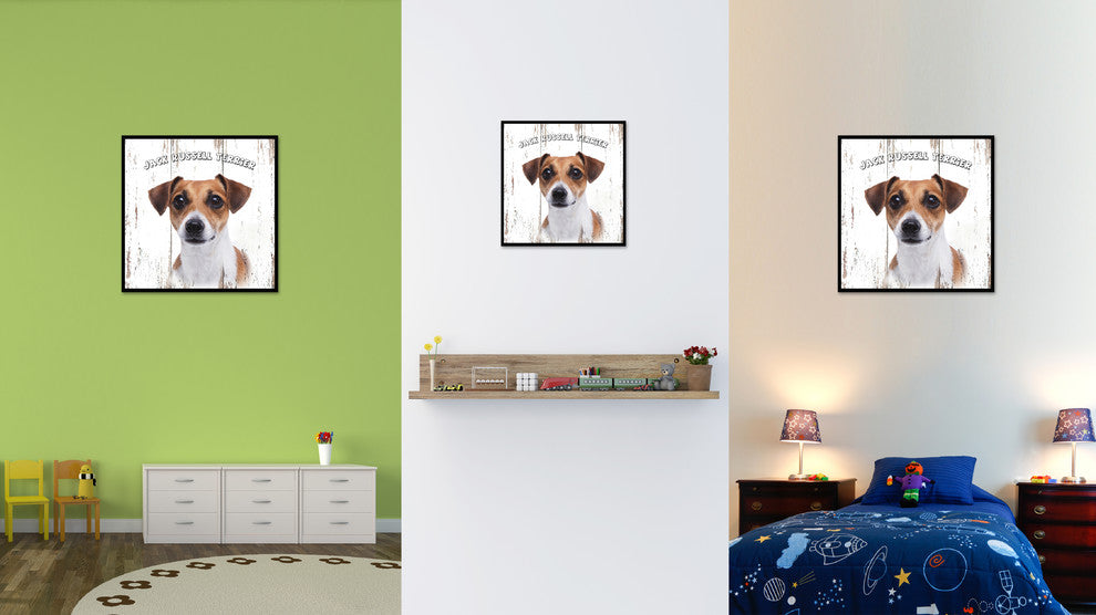Jack Russell Terrier Dog Canvas Print, 15"x15"