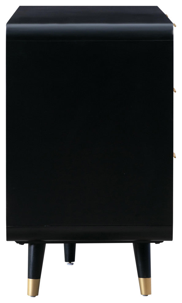 Christine 6 Drawer Dresser - Black