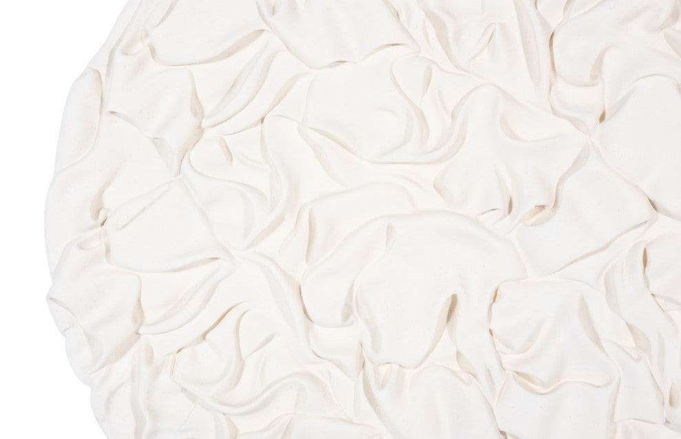 Drape Wall Art, White Stone