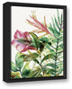 Tropical Plants 12x16 Black Floating Framed Canvas