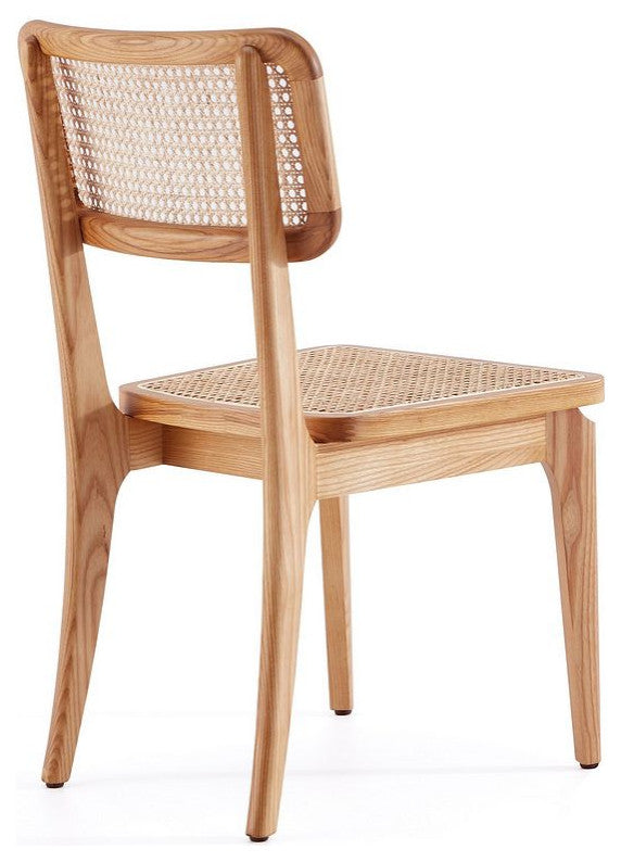 Manhattan Comfort Giverny Dining Chair, Nature, Set of 4