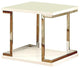 Bowery Hill Contemporary Wood Square End Table in White Finish